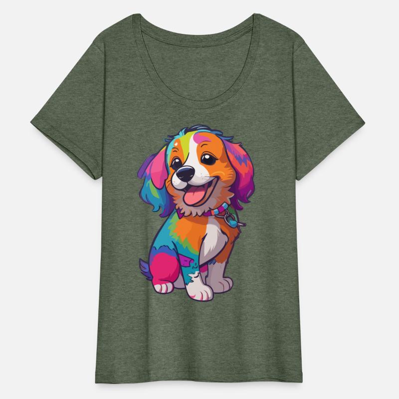 Cute Colorful Dog for Dogs Lovers