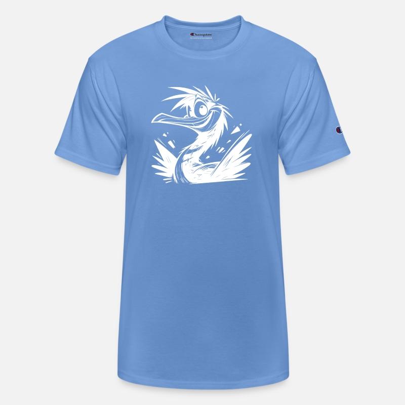 Cute Cormoran Bathing Day Pencil Sketch