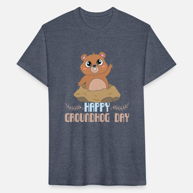 Cute Kawaii Groundhog Happy Groundhog Day