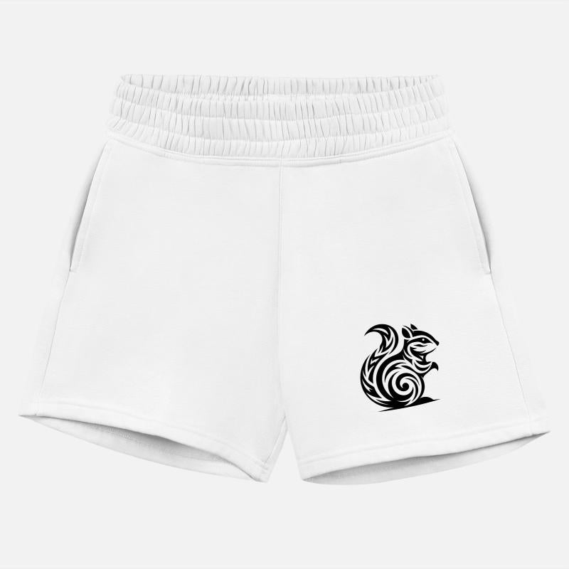 Cute Little Baby Squirrel In Tattoo Style