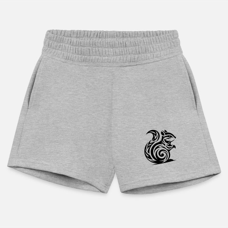 Cute Little Baby Squirrel In Tattoo Style