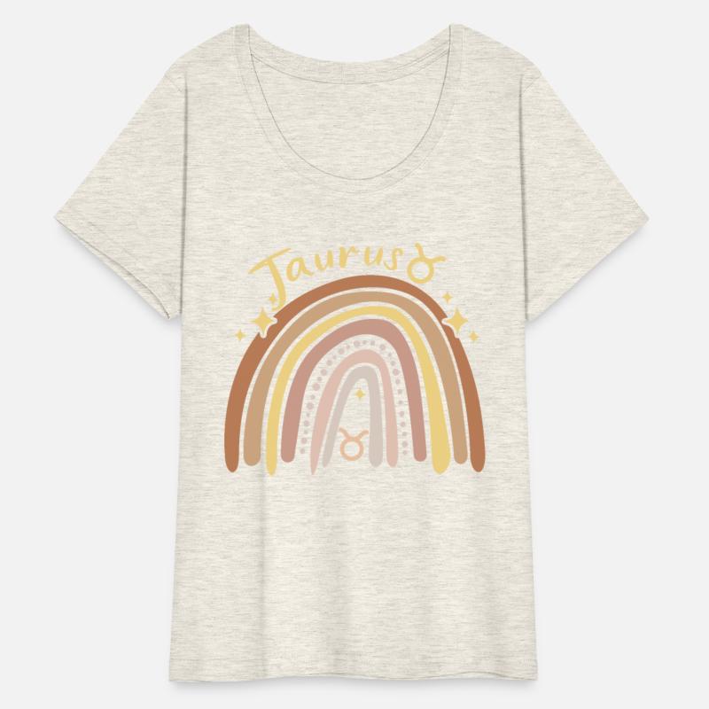 Cute Taurus Star Sign Zodiac Bohemian Boho Rainbow