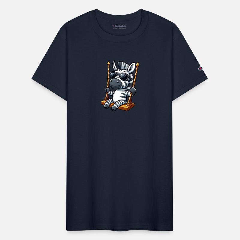 Cute zebra swing playground cartoon