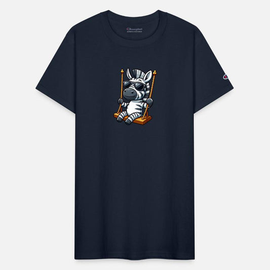 Cute zebra swing playground cartoon