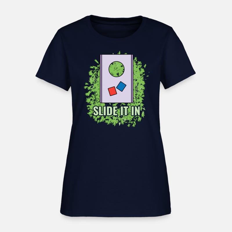 Dad Joke Sports Wordplay Slide It In Cornhole