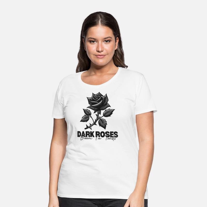 Dark Rose Bloom In Twists Dark And Twisty