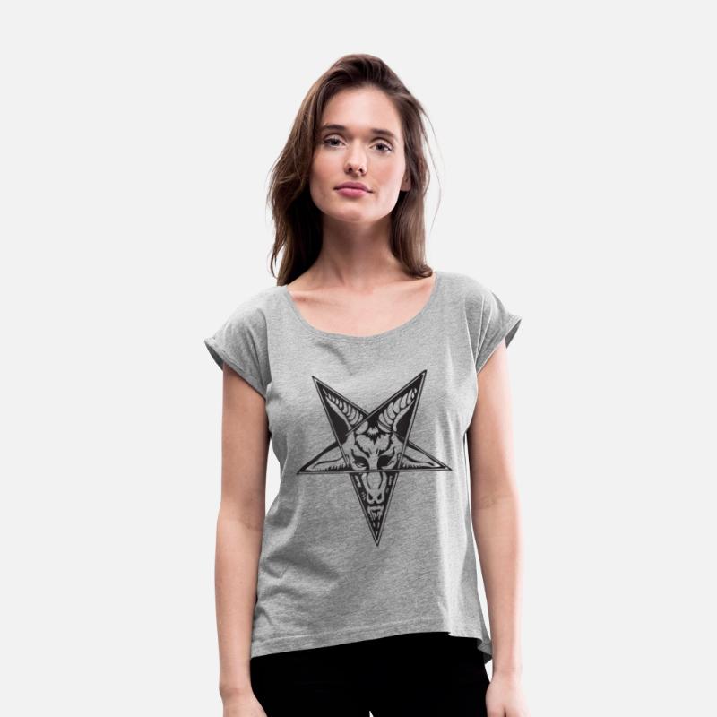 Dark Star: Baphomet Goat Head Pentagram Tee