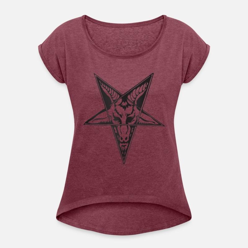 Dark Star: Baphomet Goat Head Pentagram Tee