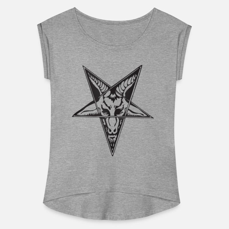 Dark Star: Baphomet Goat Head Pentagram Tee