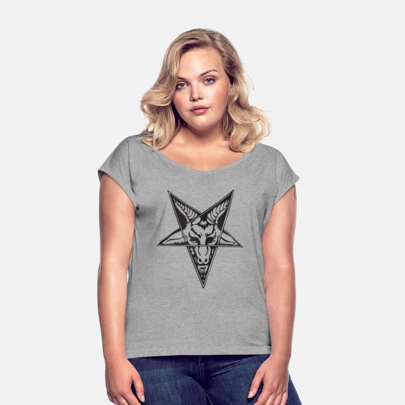 Dark Star: Baphomet Goat Head Pentagram Tee