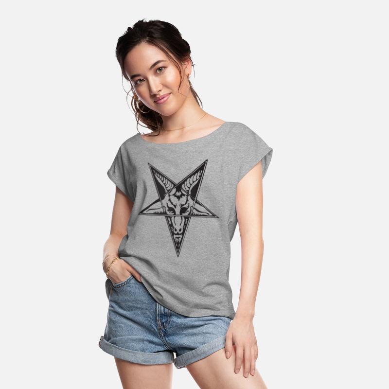 Dark Star: Baphomet Goat Head Pentagram Tee