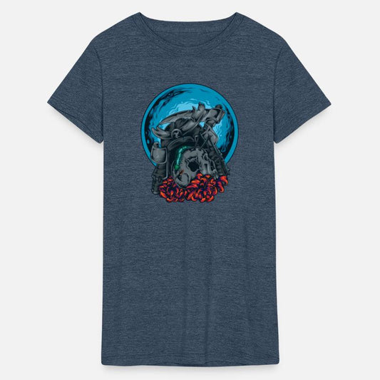 Death Skull Samurai Warrior Arrow Bug Moon Flowers