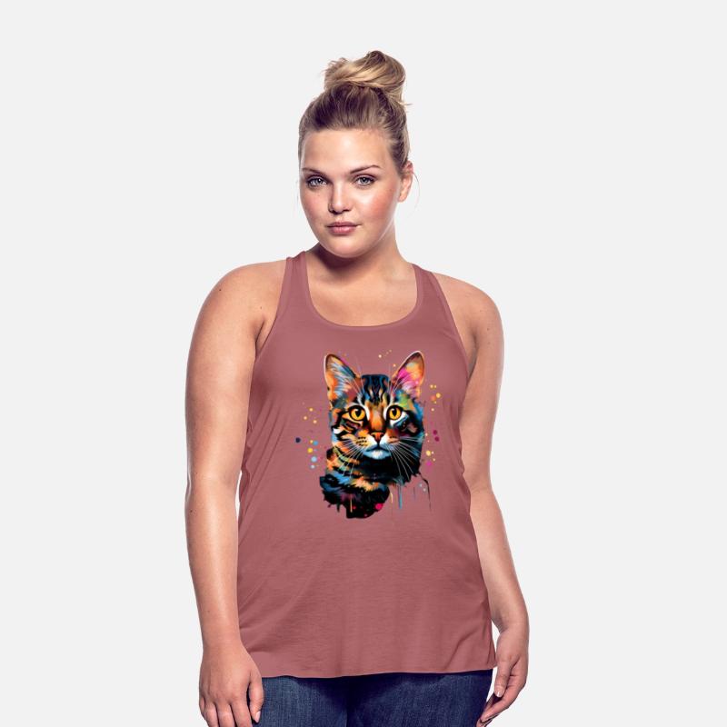 Decorative Color Explosion Bengal Cat