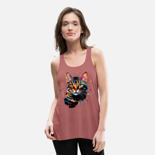 Decorative Color Explosion Bengal Cat