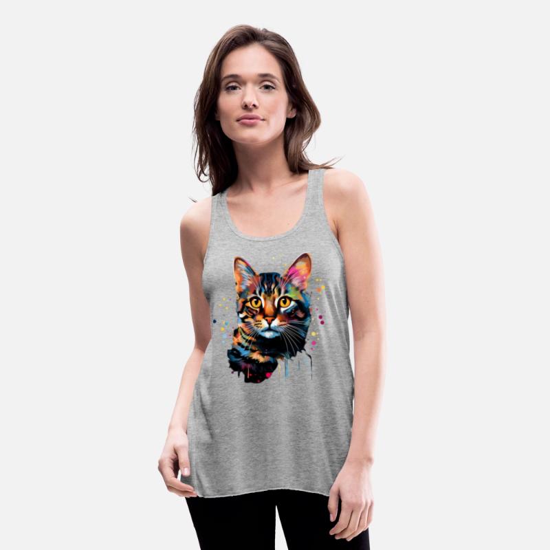 Decorative Color Explosion Bengal Cat