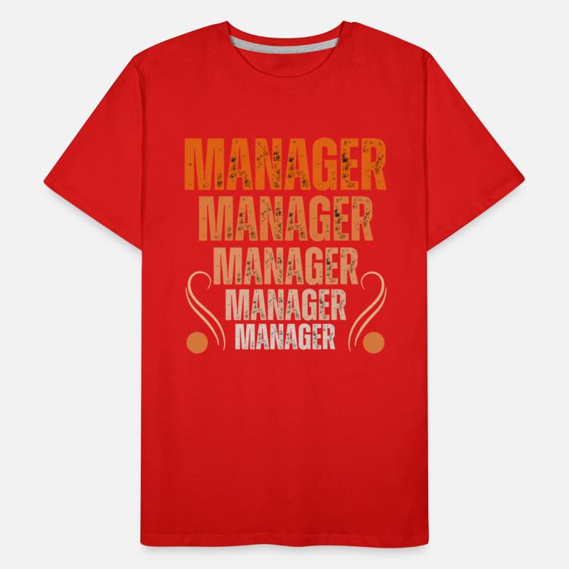 Distress Orange Manager Design CEO Boss Profession