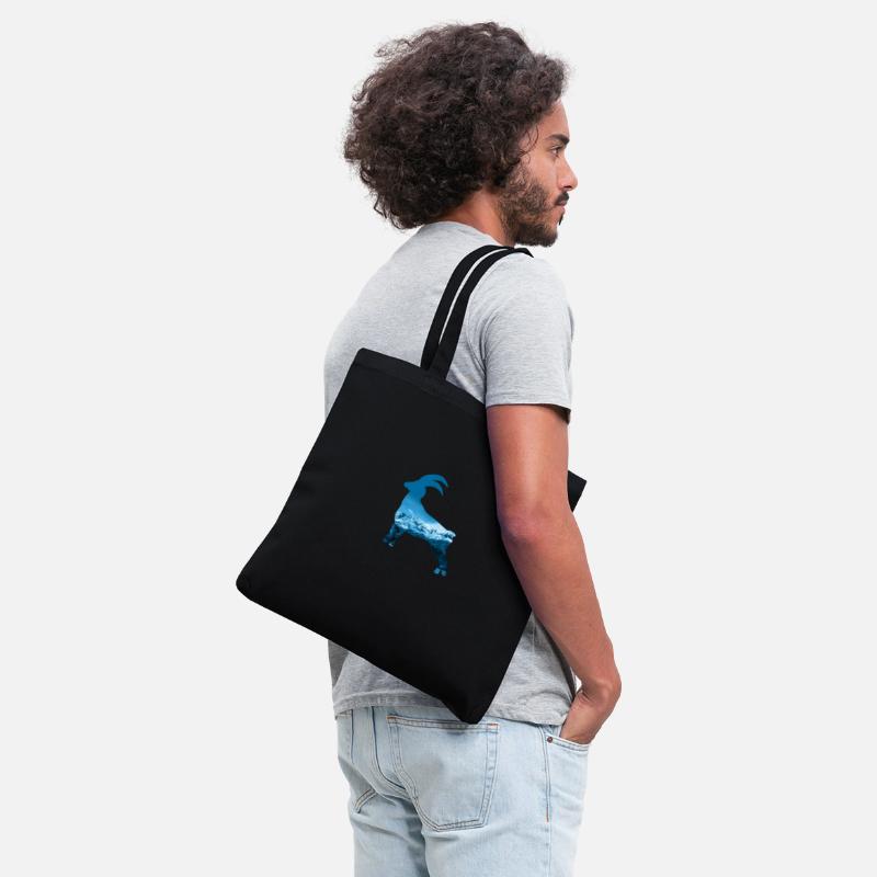 Double Exposure Steinbock Alps Mountains Gift Idea