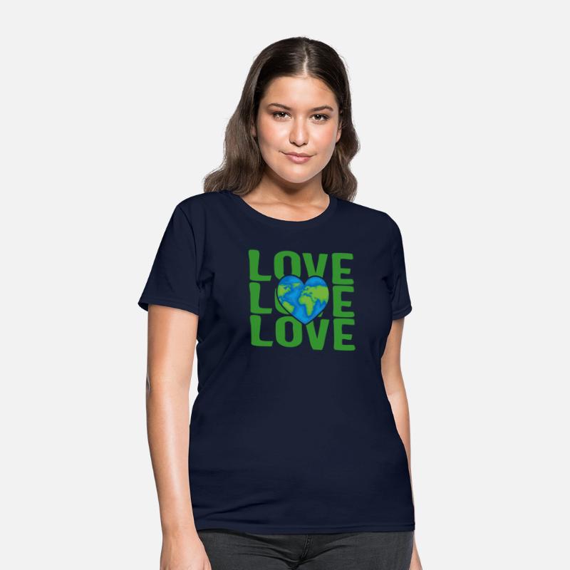 Earth Shirt, Love Earth Heart Tee, Gift For Earth