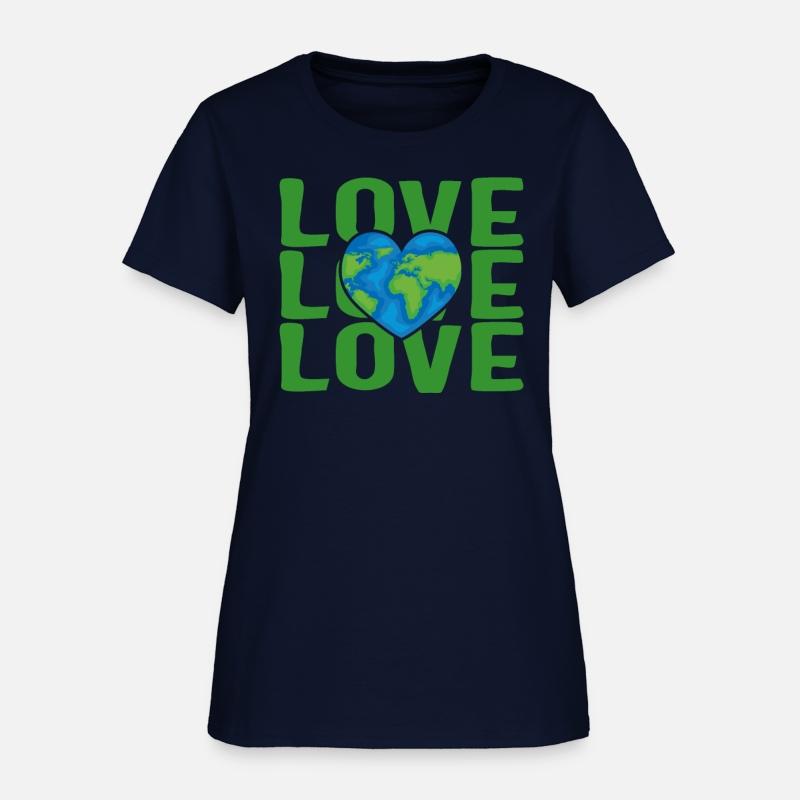 Earth Shirt, Love Earth Heart Tee, Gift For Earth