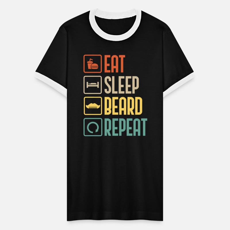 Eat Sleep Beard Repeat Hairdresser Funny Barber