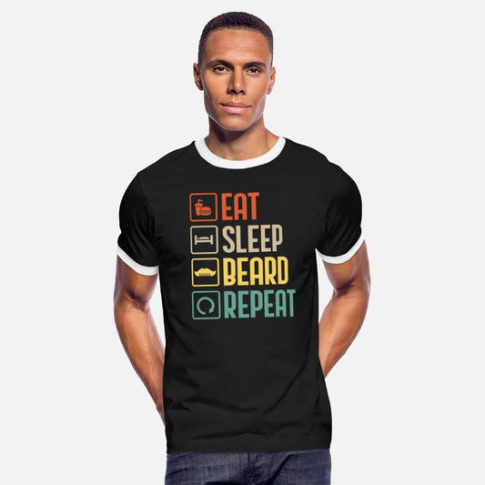 Eat Sleep Beard Repeat Hairdresser Funny Barber