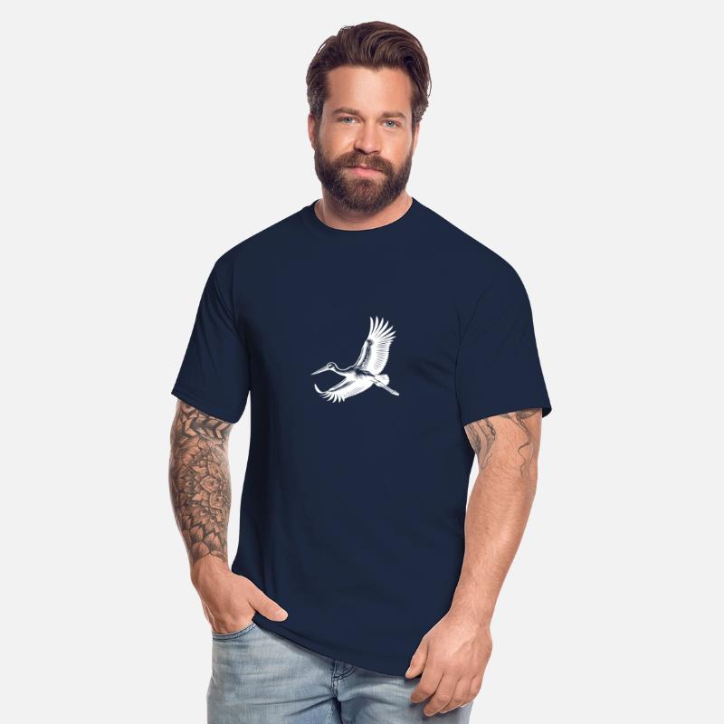 Elegant Stork Bird In Flight