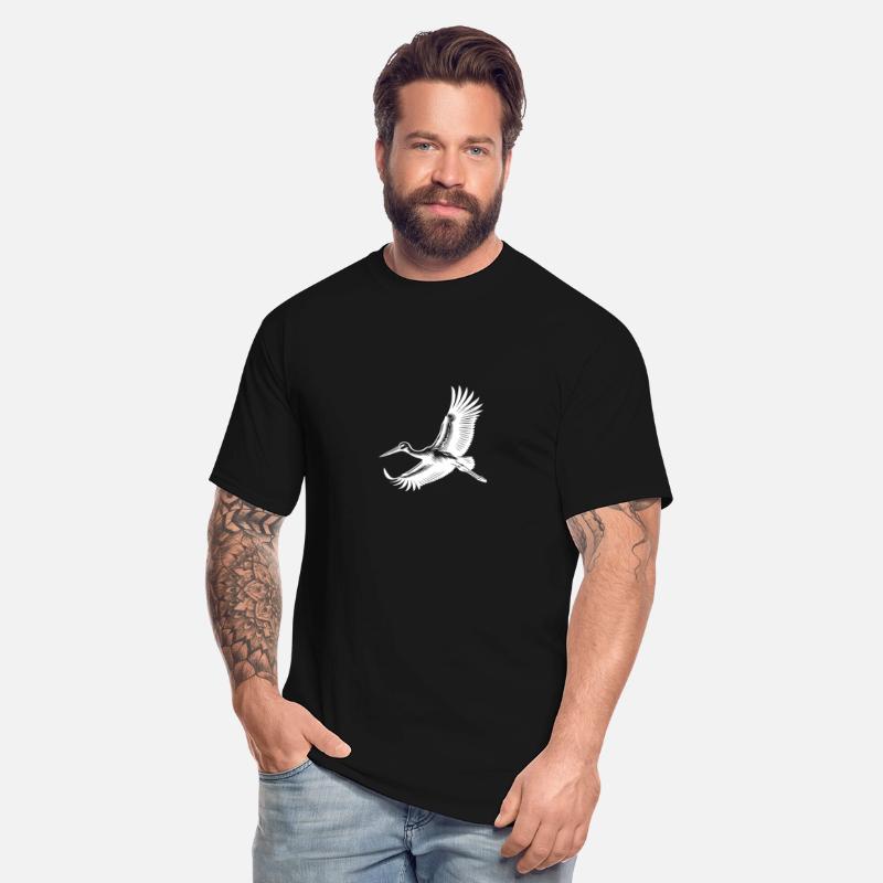 Elegant Stork Bird In Flight