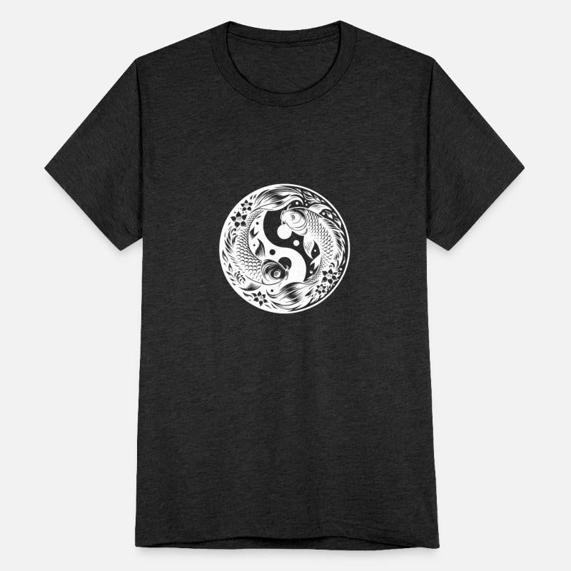 Elegant Yin And Yang Koi Carp Yoga Circle