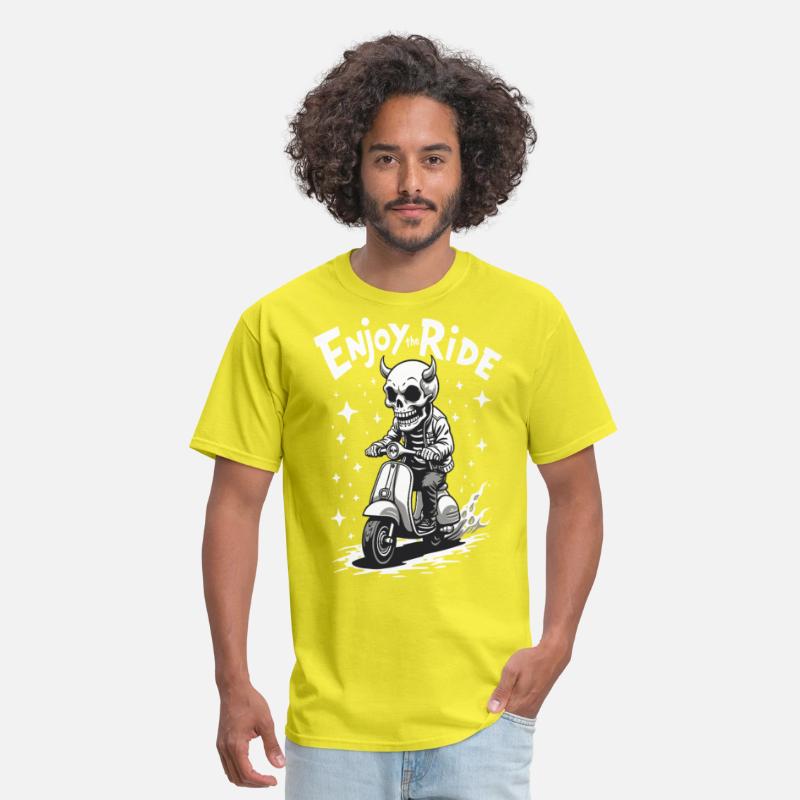 Enjoy the Ride - Cool Devil on a Scooter