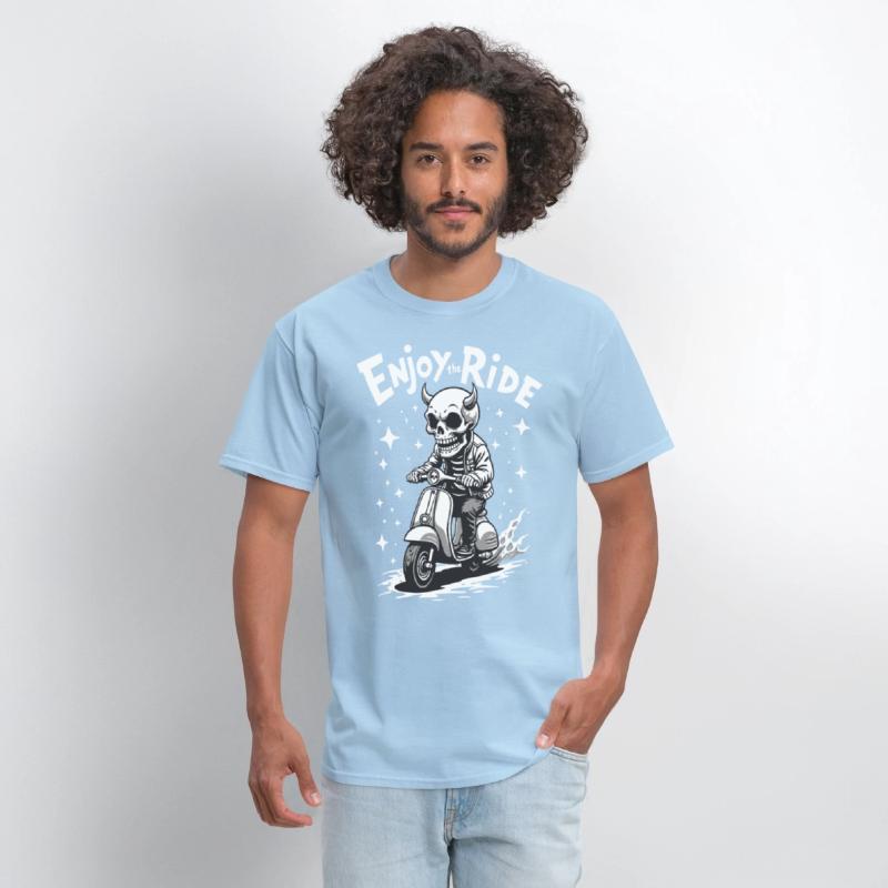 Enjoy the Ride - Cool Devil on a Scooter