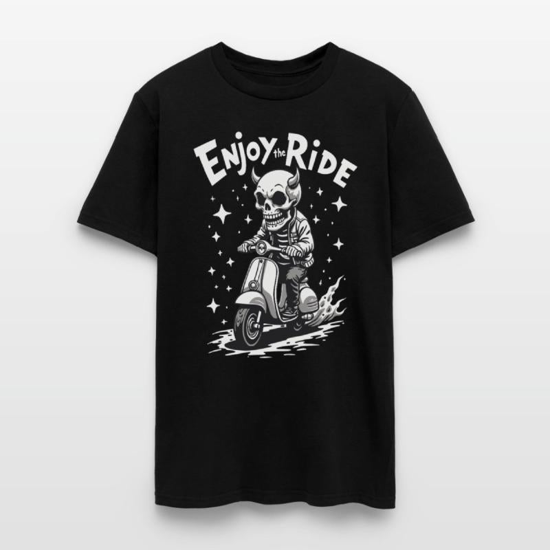 Enjoy the Ride - Cool Devil on a Scooter