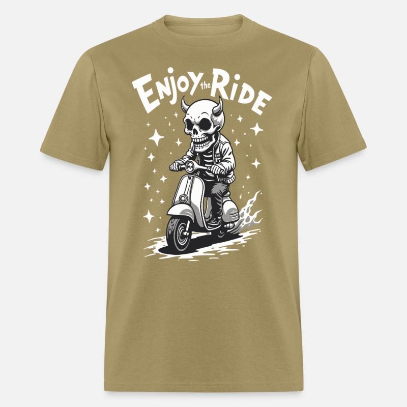 Enjoy the Ride - Cool Devil on a Scooter