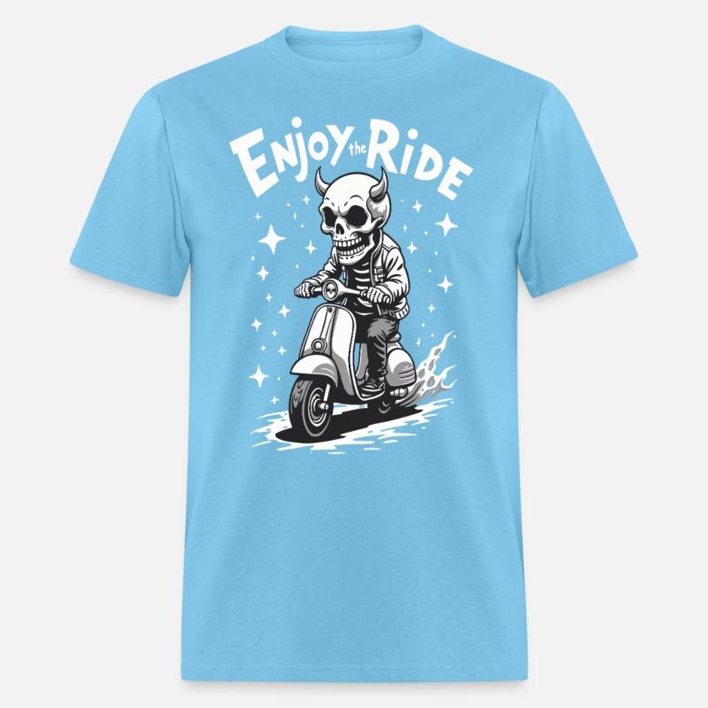 Enjoy the Ride - Cool Devil on a Scooter