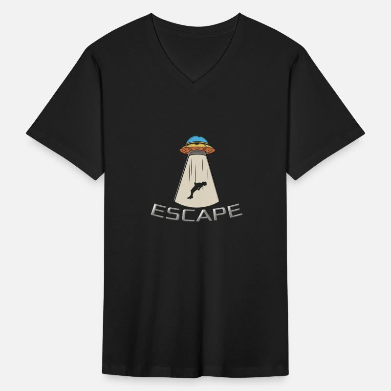 Escape with flying saucer UFO hidden alien