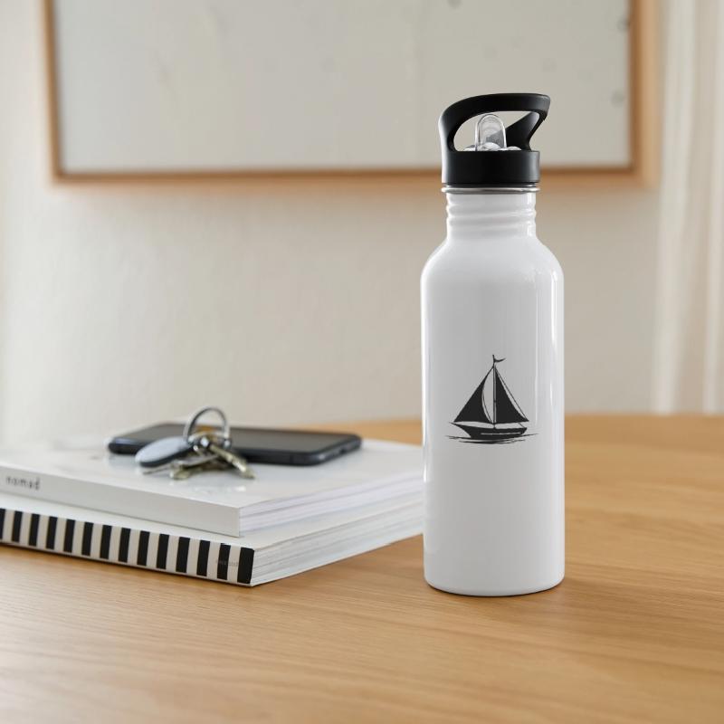 Fast Sailing Boat With Set Sails