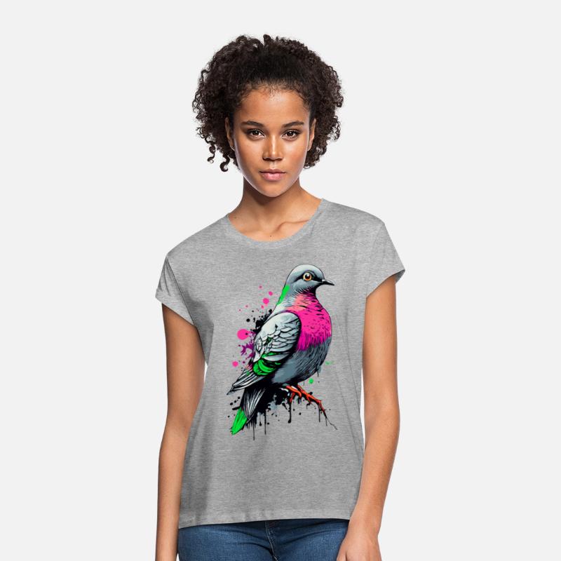 Feral pigeon - Colourful Pigeon Illustration