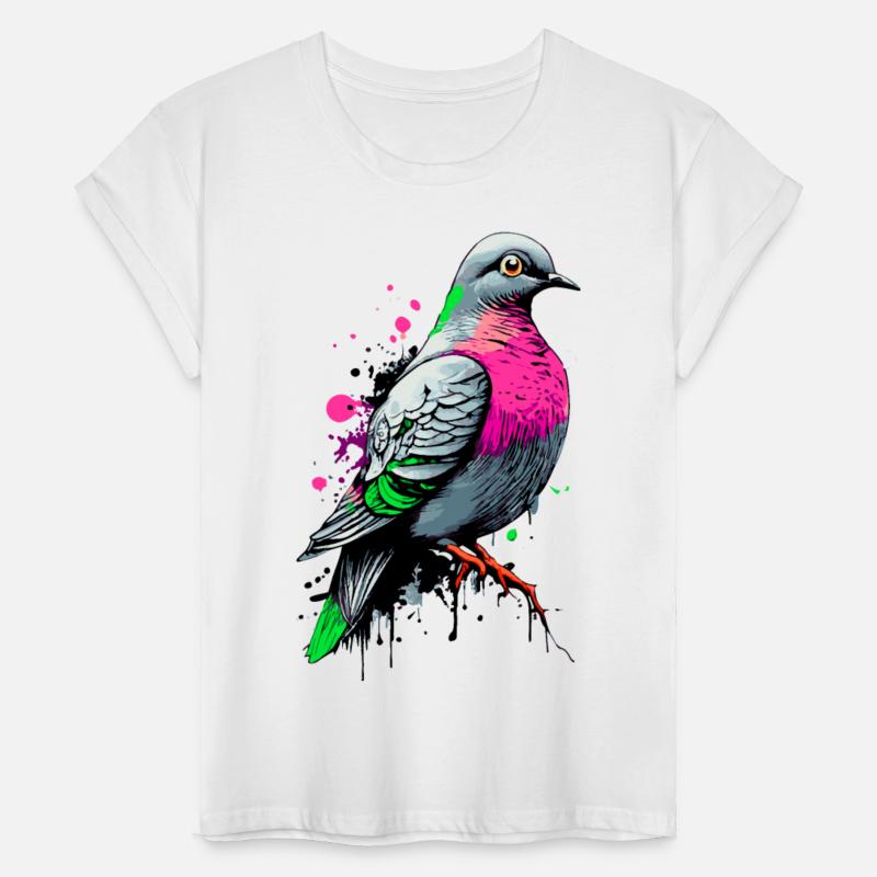 Feral pigeon - Colourful Pigeon Illustration