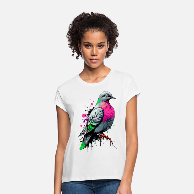 Feral pigeon - Colourful Pigeon Illustration