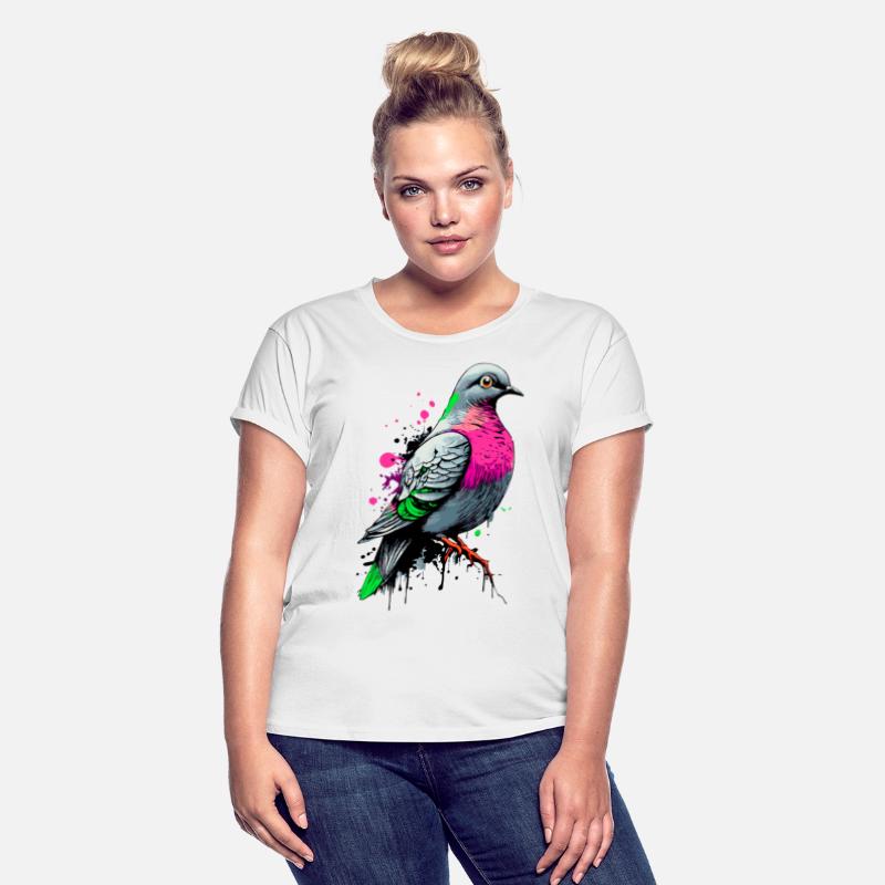 Feral pigeon - Colourful Pigeon Illustration