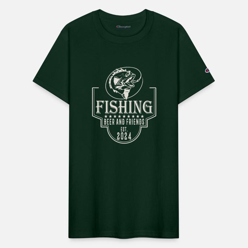 Fishing Beer and Friends Saying Quote