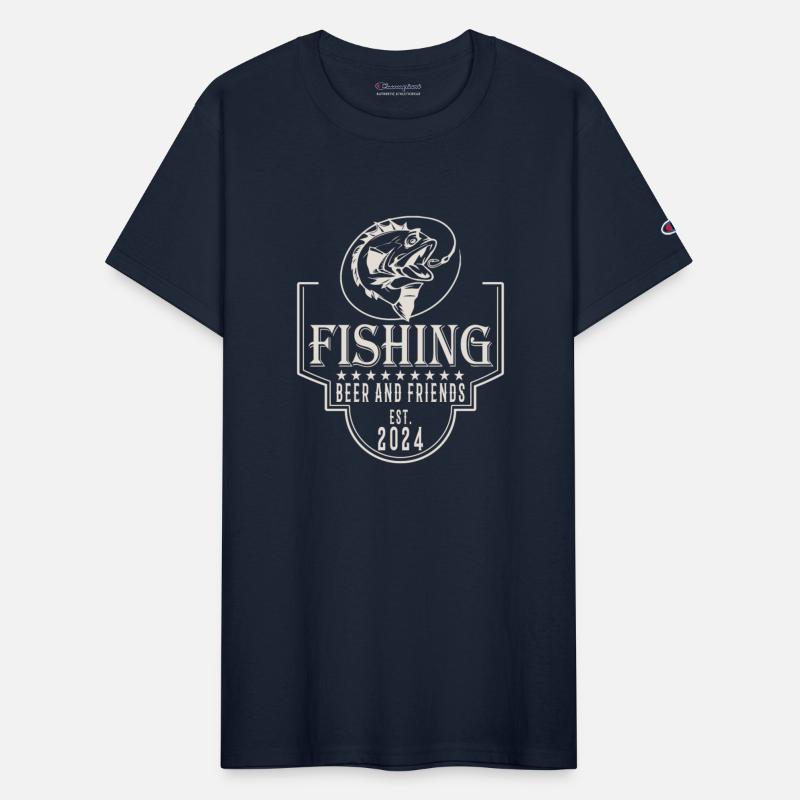 Fishing Beer and Friends Saying Quote
