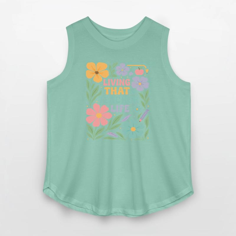 Floral Teacher Life Illustration