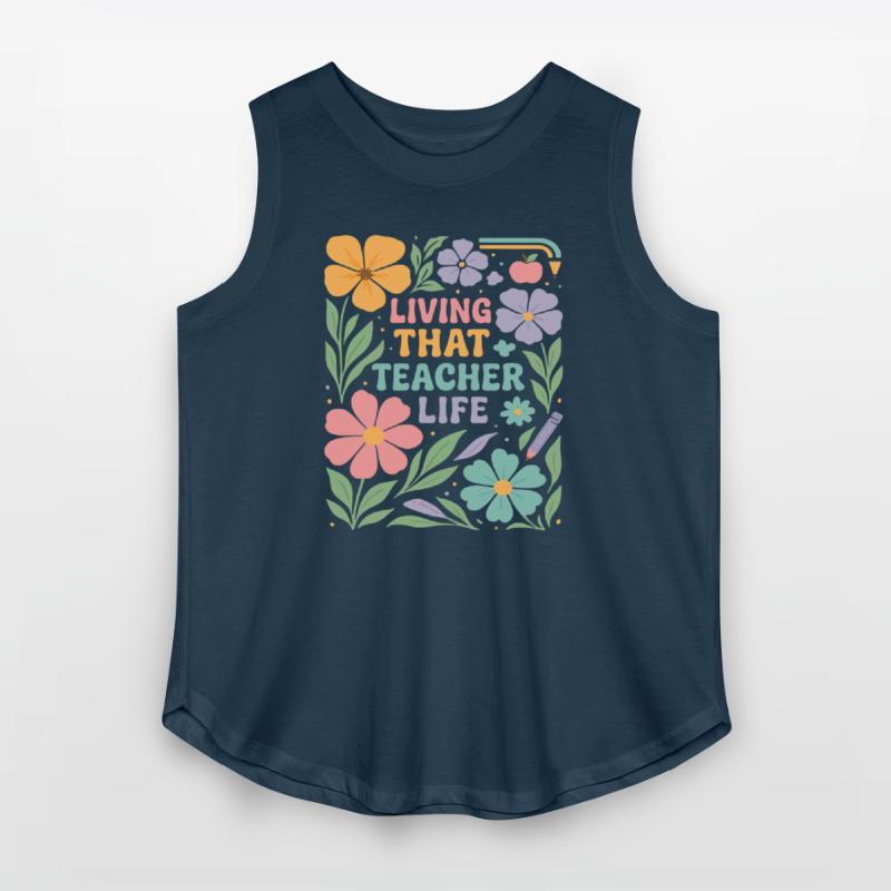 Floral Teacher Life Illustration