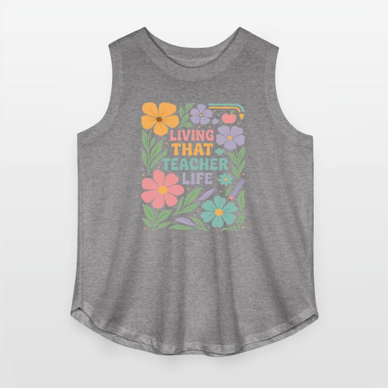 Floral Teacher Life Illustration