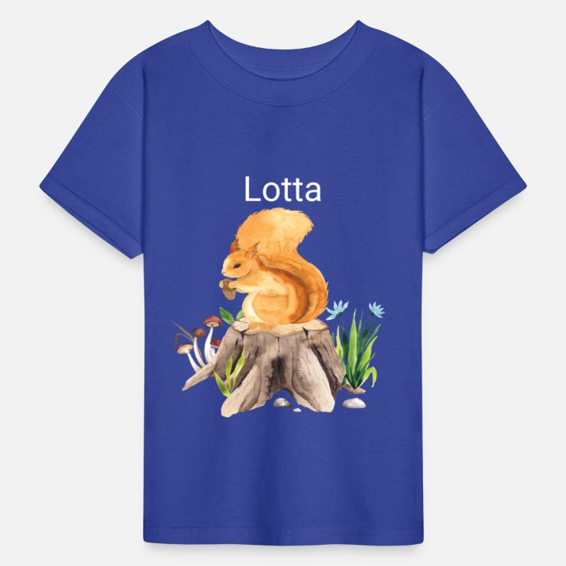 Forest animal squirrel with name Lotta