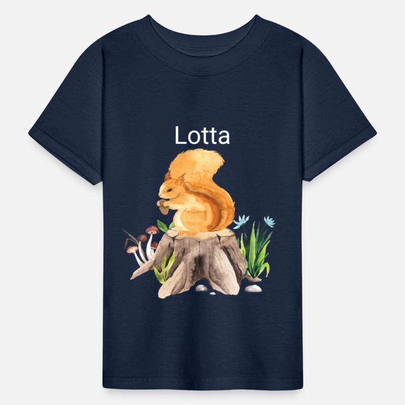 Forest animal squirrel with name Lotta