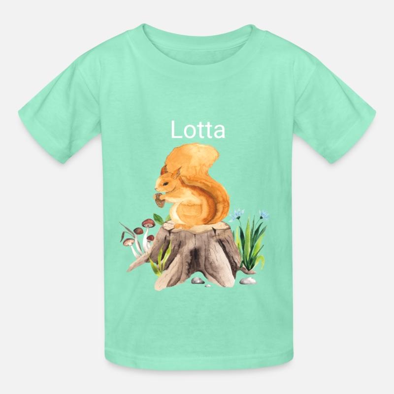 Forest animal squirrel with name Lotta