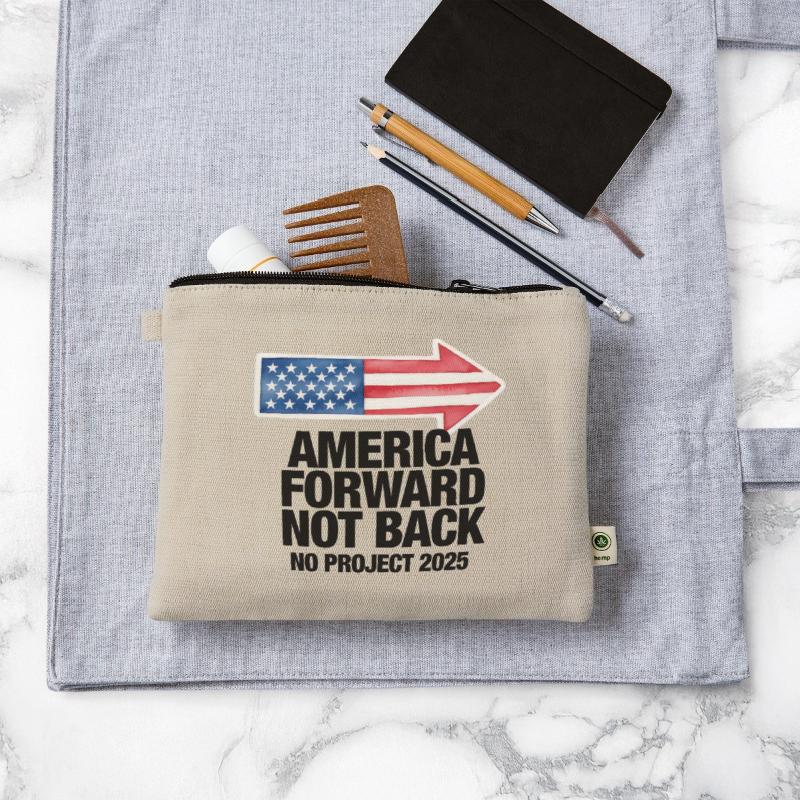 Forward Not Back No Project 2025 American Flag
