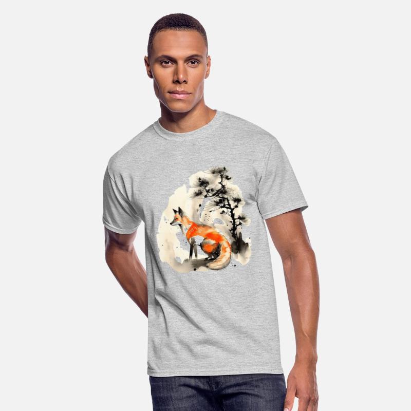 Fox Painting Kitsune Japanese art Sumie