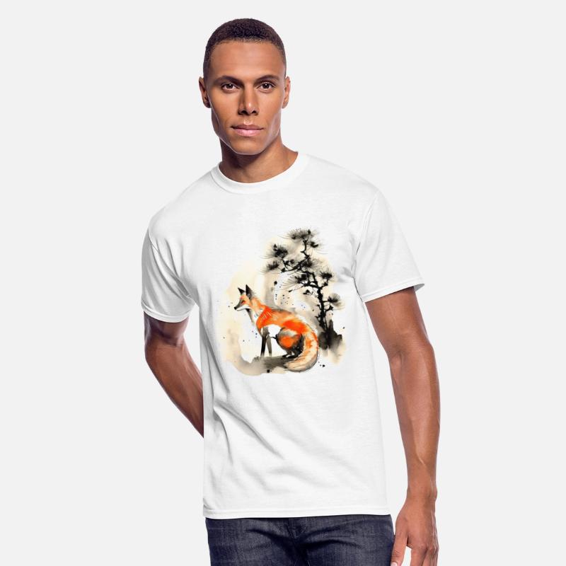 Fox Painting Kitsune Japanese art Sumie